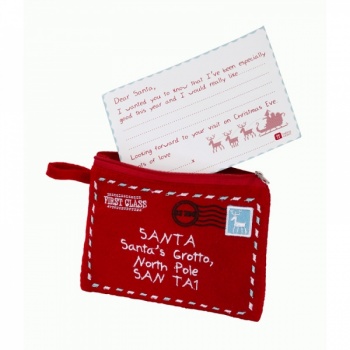 Santa Letter in Felt Purse